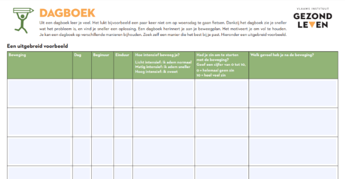 Beweegdagboek