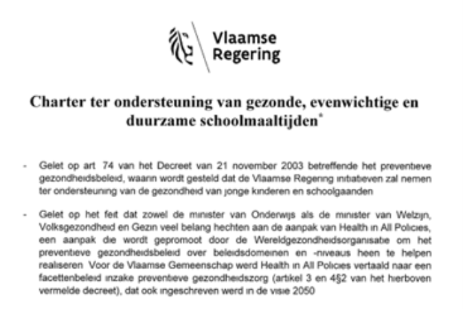 Invloed stakeholders benutten charter schoolmaaltijden