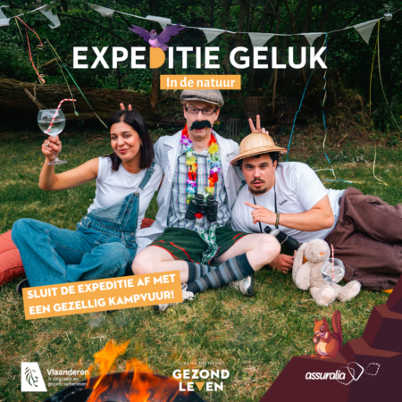 Expeditie Geluk kampvuur