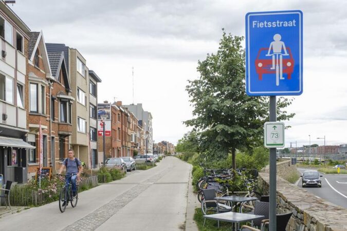 Fietsstraat stad Leuven