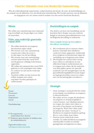 Charter Generatie Rookvrij