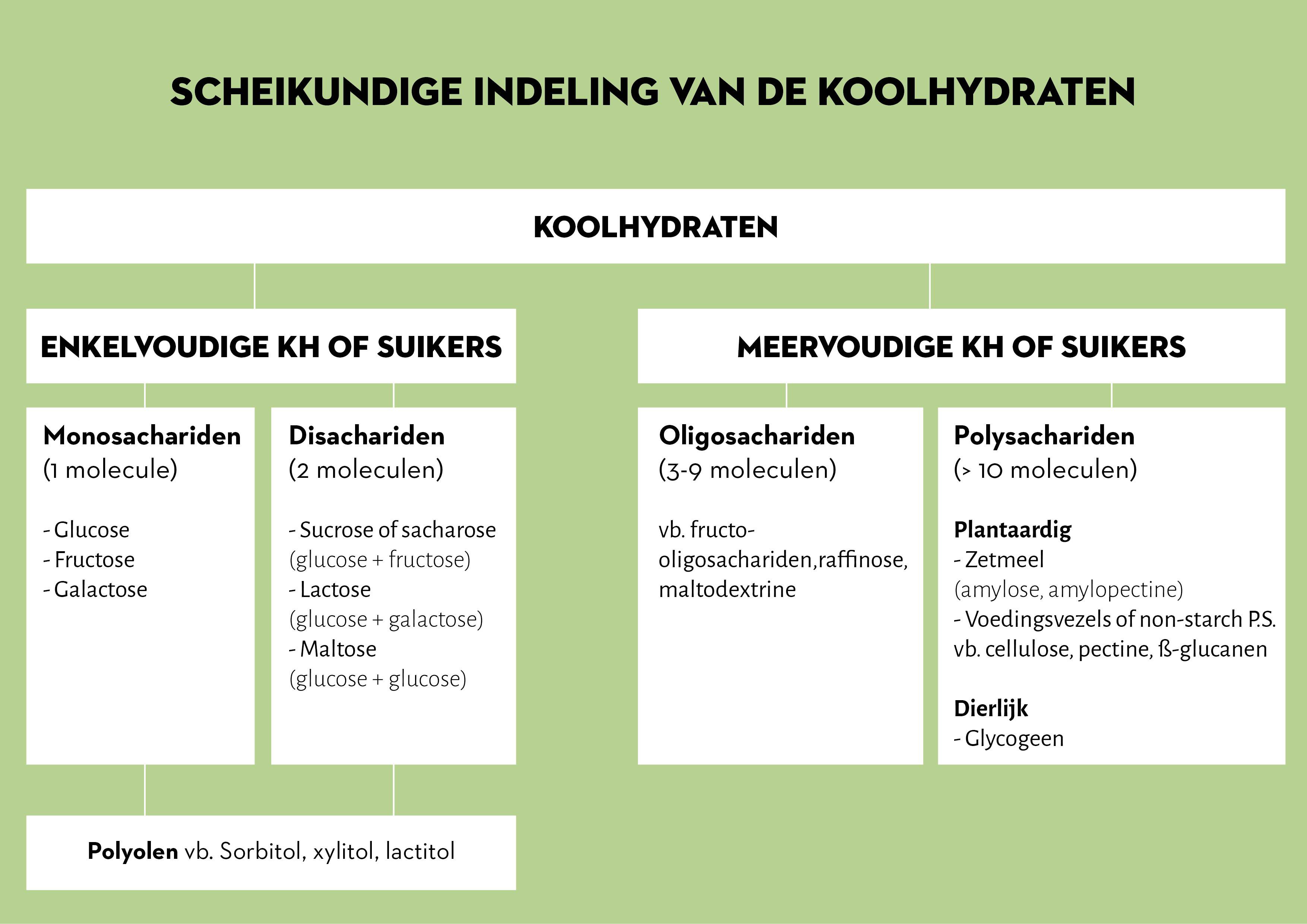 Scheikundige Indeling Van De Koolhydraten