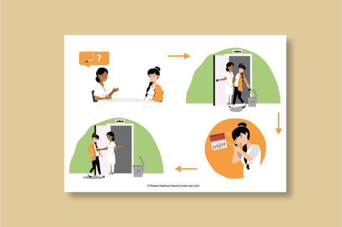 Verhaalprent rookstop tijdens zwangerschap in beeld