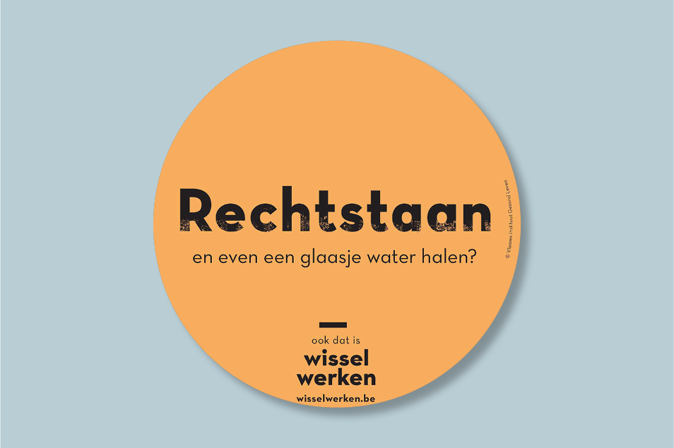 Wisselwerken Locatie Sticker Glaasje Water