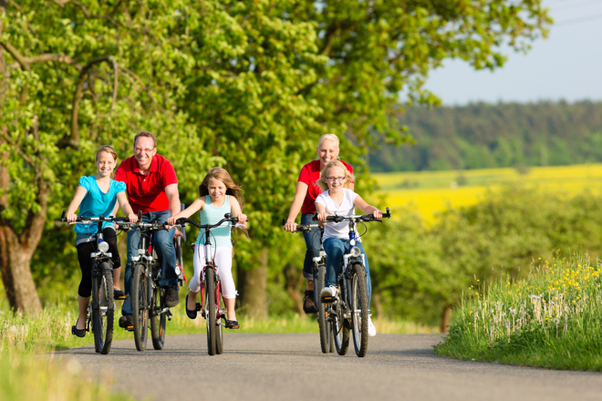 Beweging Familie Fietsen